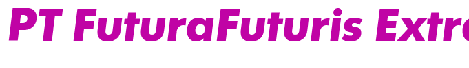 PT FuturaFuturis ExtraBold Italic Cyrillic